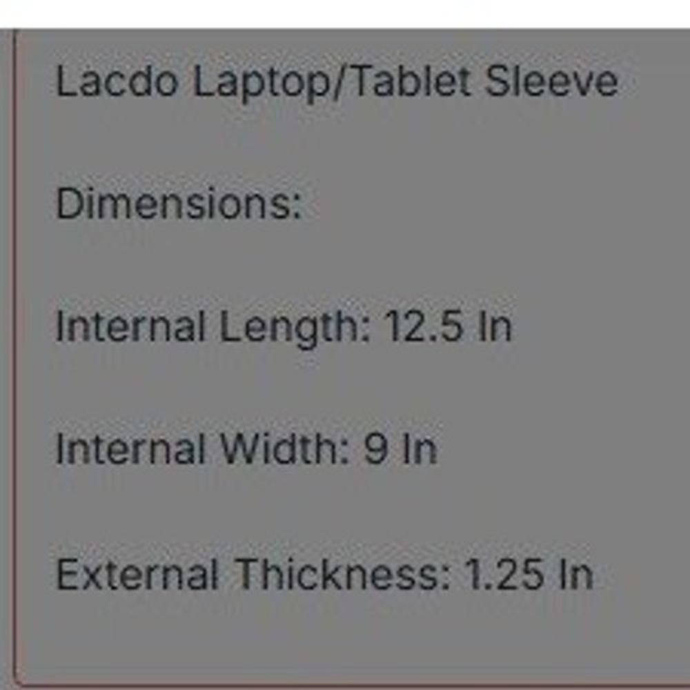 Lacdo Laptop Sleeve Unisex 13 inch Khaki Canvas Minimalist Professional Case - Picture 3 of 9